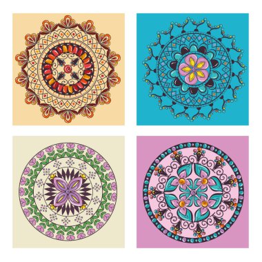 renk mandala desen arka plan