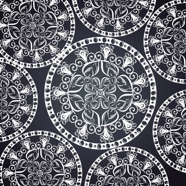 Farbe Mandala Muster Hintergrund — Stockvektor