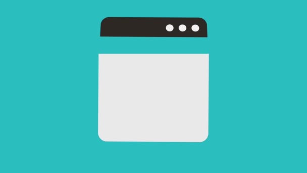 Okno ikony zařízení a kartu — Stock video