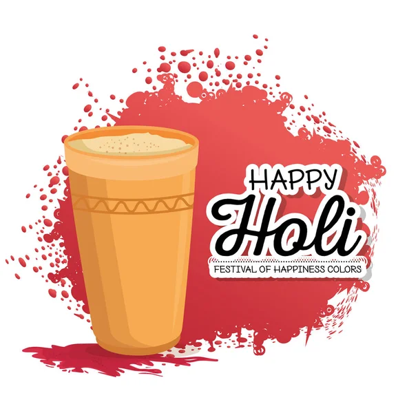 Happy holi festival colors — Stock Vector