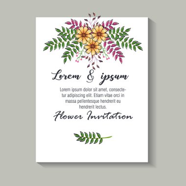 çiçek dekorasyon el ilanları kartpostal vintage tarzı