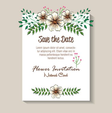 çiçek dekorasyon el ilanları kartpostal vintage tarzı