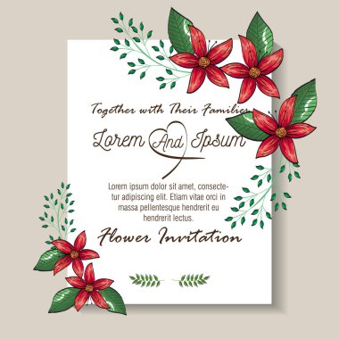 çiçek dekorasyon el ilanları kartpostal vintage tarzı