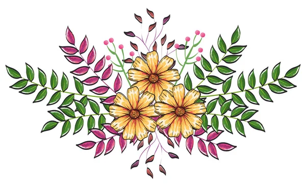 Квіткове прикраса вінтажний стиль — стоковий вектор