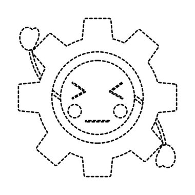 kızgın dişli kawaii simge görüntüsü