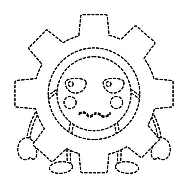 kızgın dişli kawaii simge görüntüsü