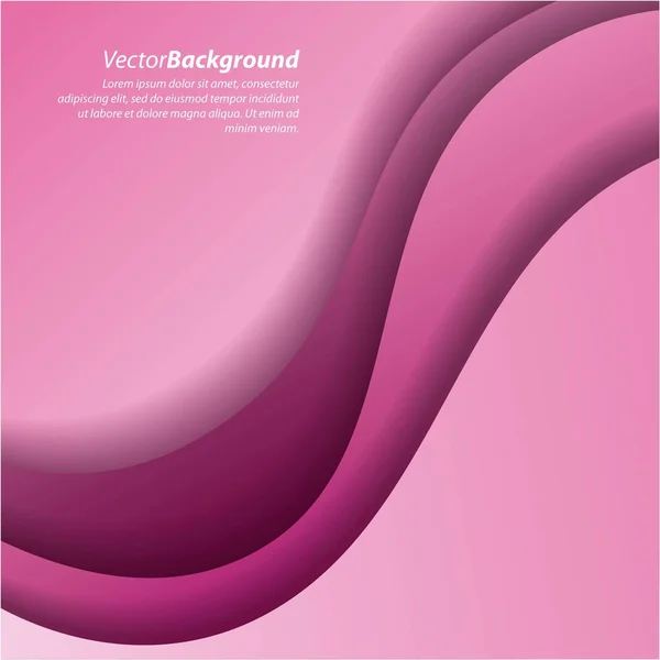 Rosa Hintergrund Kurven abstrakte Twist-Linien — Stockvektor