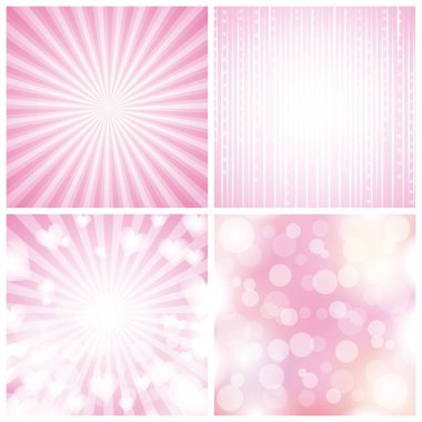 bulanık küme arka planlar Çizgili Daire kalpler dekorasyon soyut