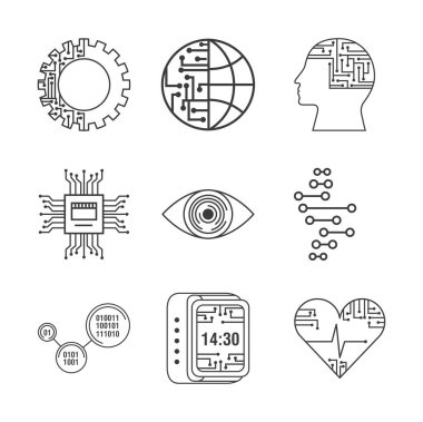 yapay zeka teknoloji yenilik cyber simgeleri