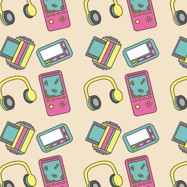 moda 90s yamalar retro öğeler koleksiyonu