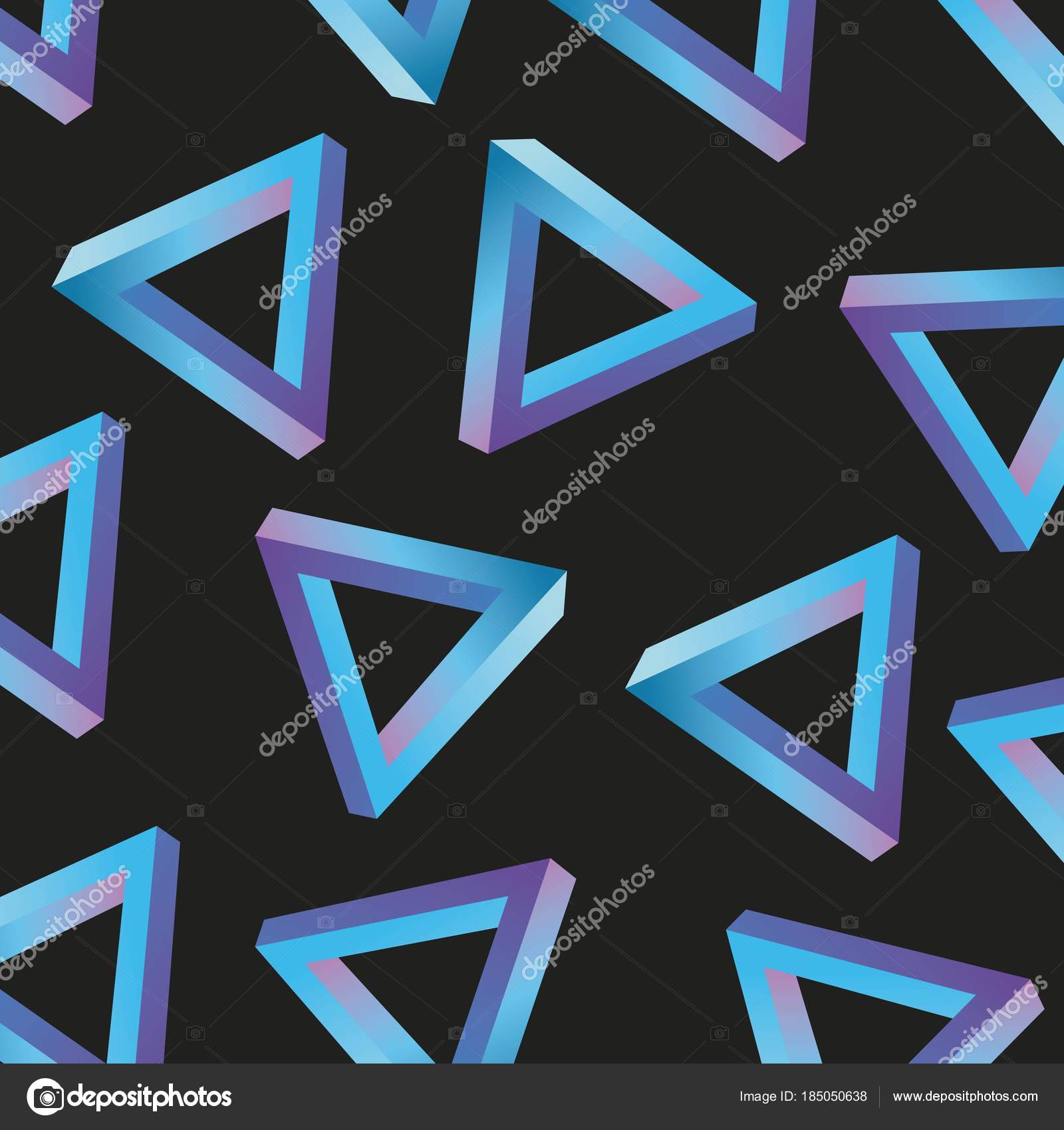 Patrón de estilo memphis triángulo repetición de forma geométrica color  pastel Stock Vector by ©yupiramos 185050638
