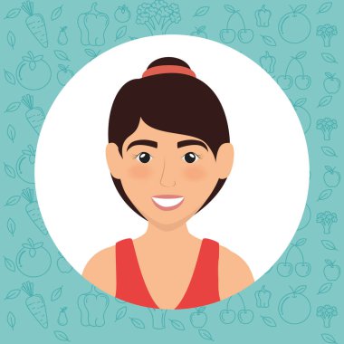 kadın atlet avatar karakter