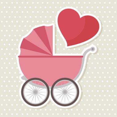 Bebek partisi tebrik kartı.