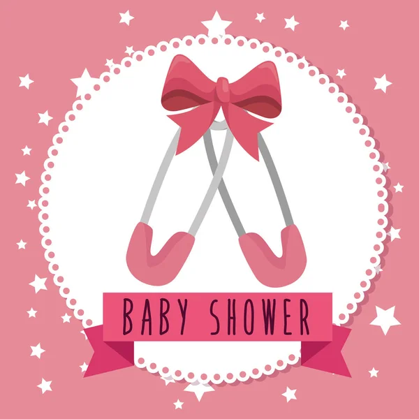Baby shower greeting card — Stock Vector