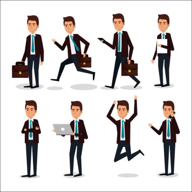 portföyü ile işadamı ekip çalışması grup