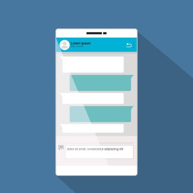 Smartphone ile şablon simgesi