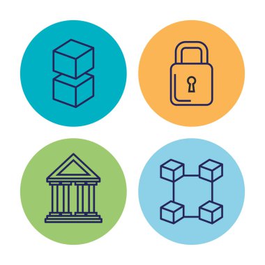 İşletme ve mali Icons set