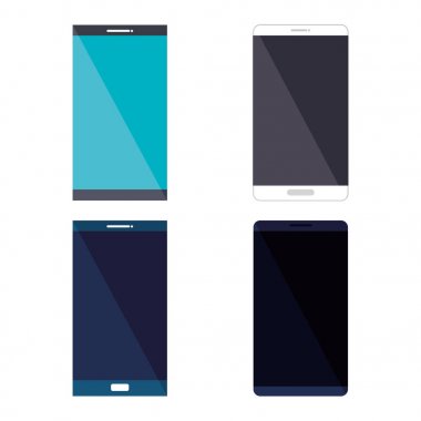 akıllı telefonlar izole Icons set
