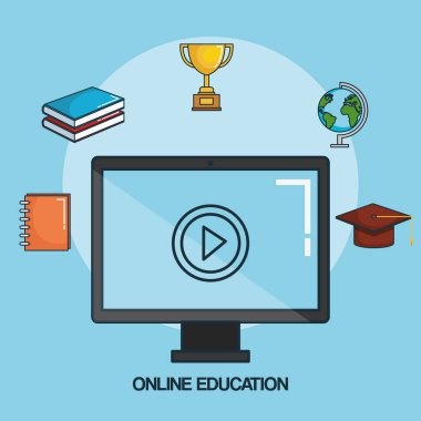 Online Eğitim Icons set