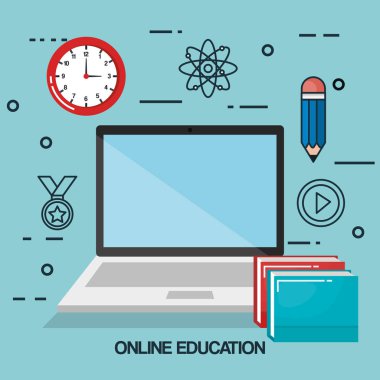 Online Eğitim Icons set