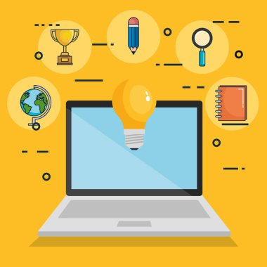 Online Eğitim Icons set
