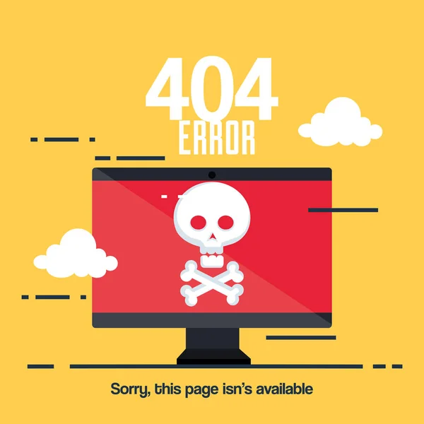 404 Symbole für Verbindungsfehler — Stockvektor