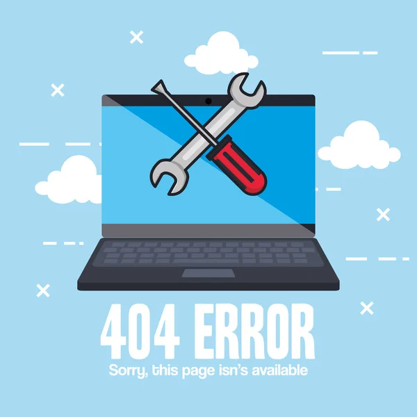 404 icone di errore di connessione — Vettoriale Stock