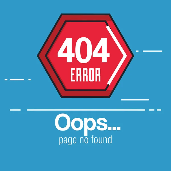 404 Symbole für Verbindungsfehler — Stockvektor