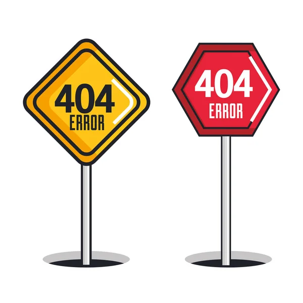 404 icone di errore di connessione — Vettoriale Stock
