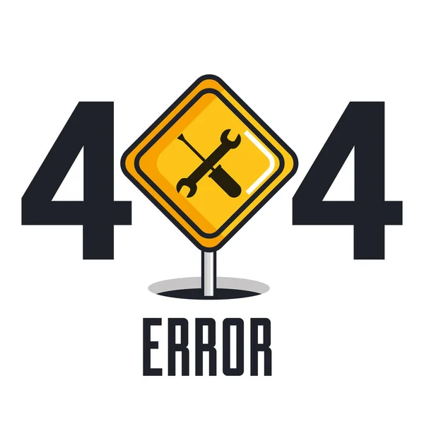 404 Symbole für Verbindungsfehler — Stockvektor