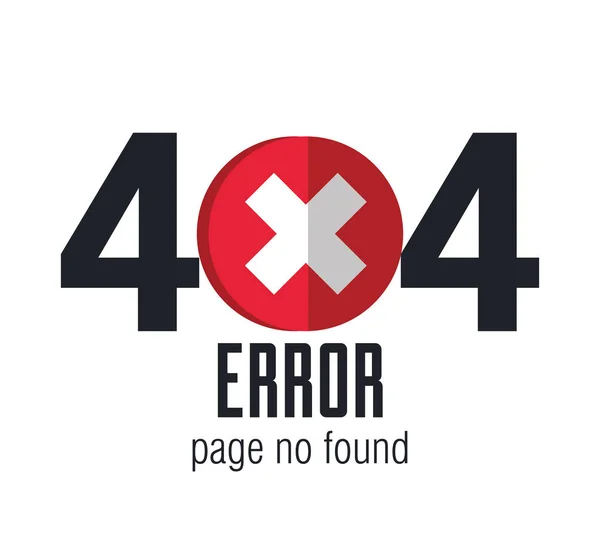 404 Symbole für Verbindungsfehler — Stockvektor