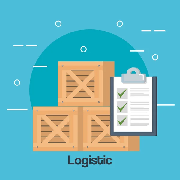 Logistic service business icons — Stock Vector