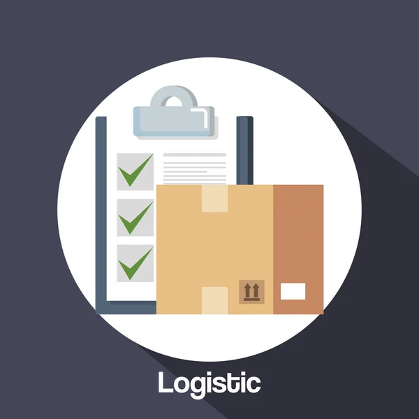 Logistic service business icons — Stock Vector