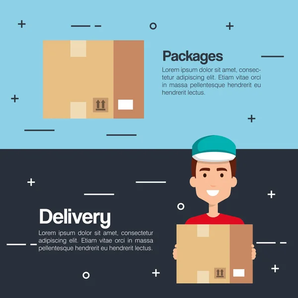 Service de livraison icônes d'affaires — Image vectorielle