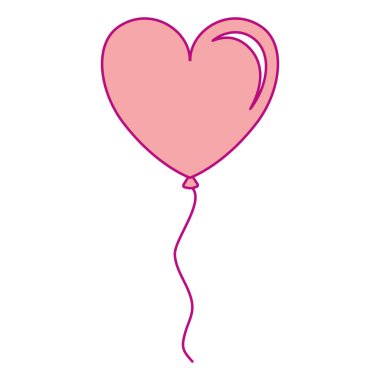 Balon hava kalp şeklinde