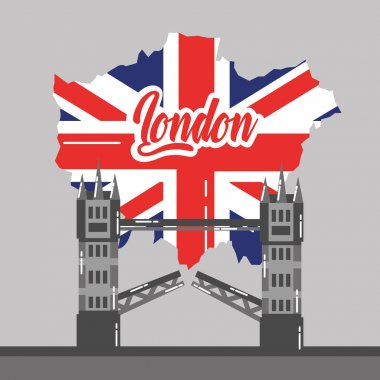 Londra köprü inşa harita İngiltere'de dönüm noktası