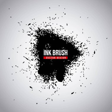 mürekkep fırça grunge boya öğe leke doku
