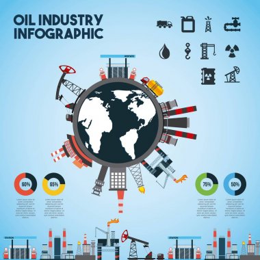 Petrol sanayi Infographic dünya genel grafik istatistikleri
