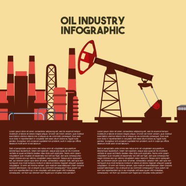 Petrol sanayi Infographic verimlilik fabrika
