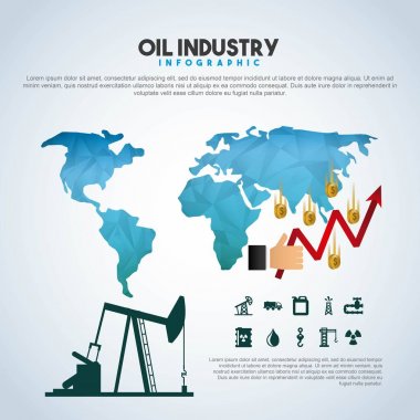 Infographic ayıklama finansal büyüme dünya petrol sanayi