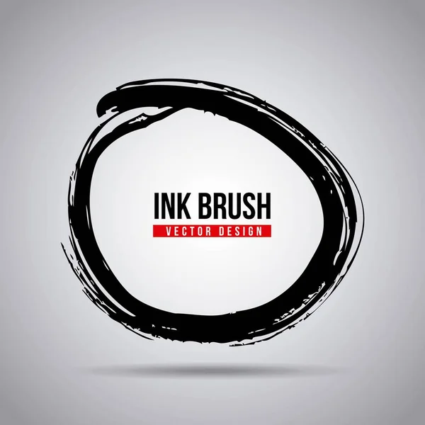 Tinta escova grunge tinta elemento mancha mancha textura — Vetor de Stock