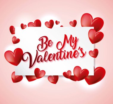 benim Sevgililer kartı tebrik sevgi kalpleri ile olmak