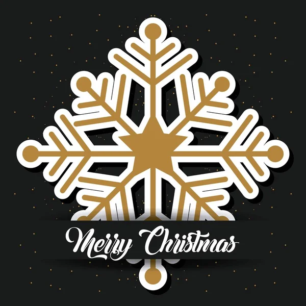 Feliz Navidad letras decoración tarjeta de diseño — Vector de stock