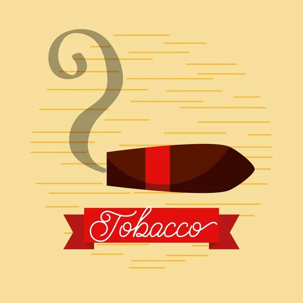Tobacco smoking jazz club poster — Stock Vector