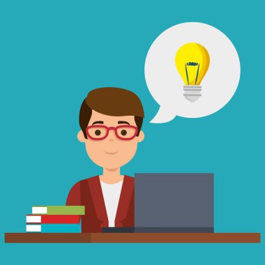 iş yerinde genç adam