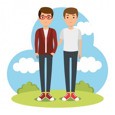 Parktaki bir grup insan