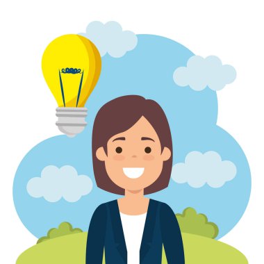 ampul karakter olan kadın