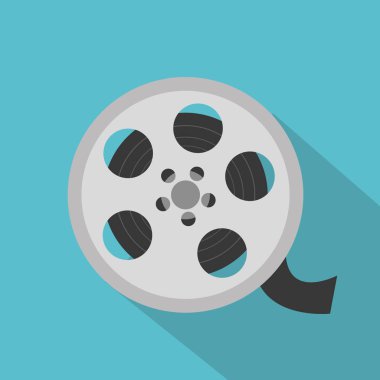 sinema reel izole simgesi