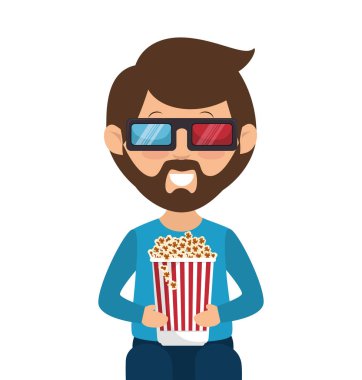 kişi ile 3d gözlük