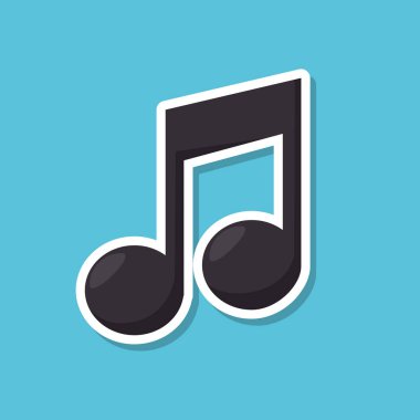 müzik Not izole simgesi